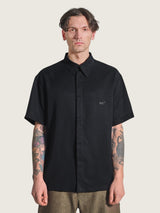 Button up tencel shirt black