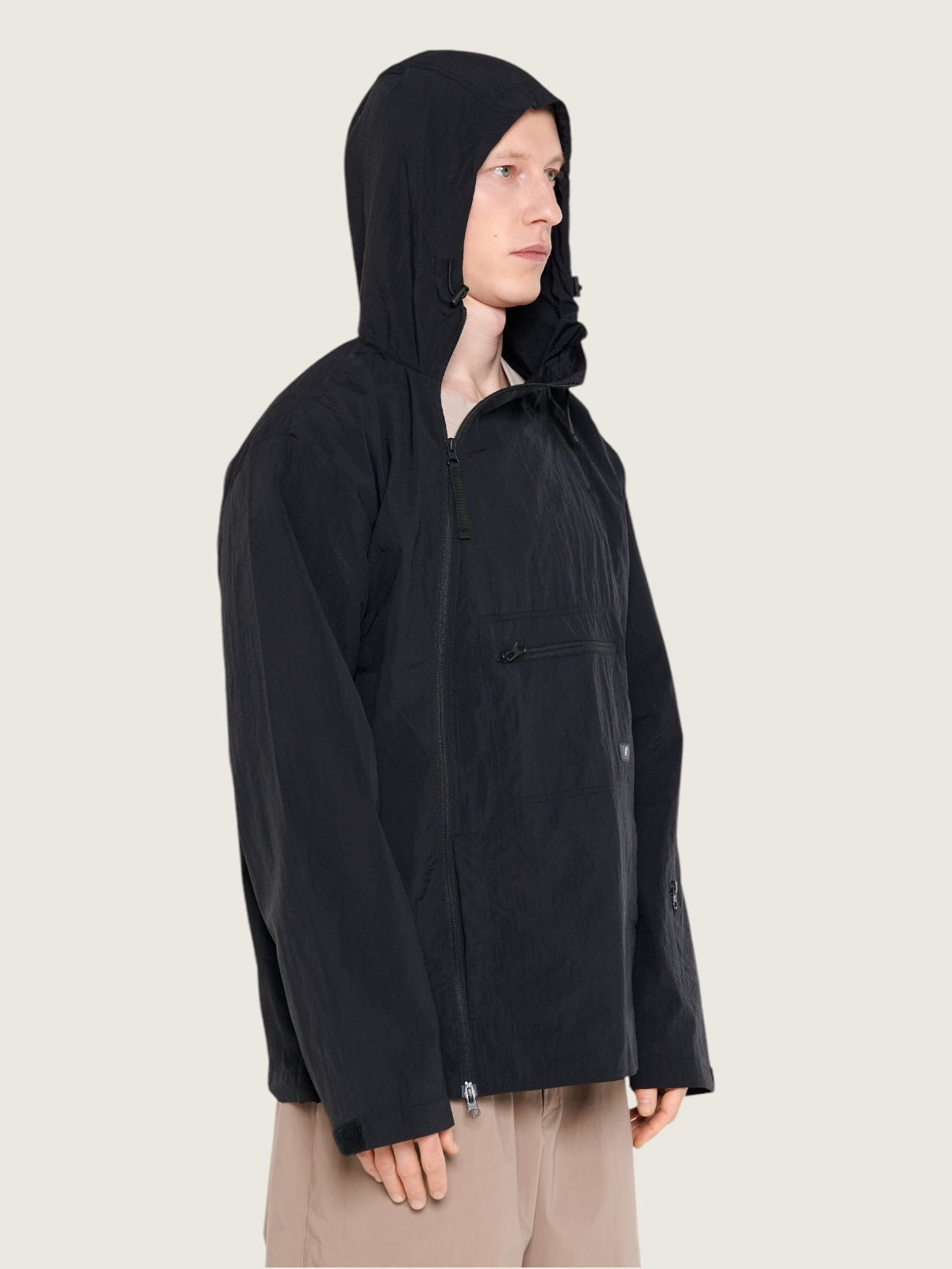 Zip down anorak