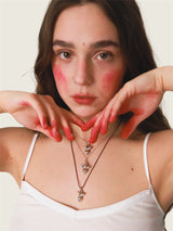 Beetroot pendant in silver