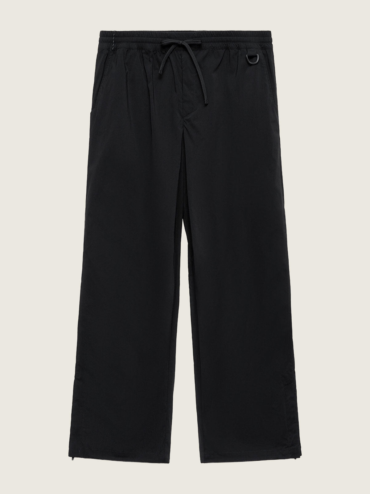 Pleat track pants black