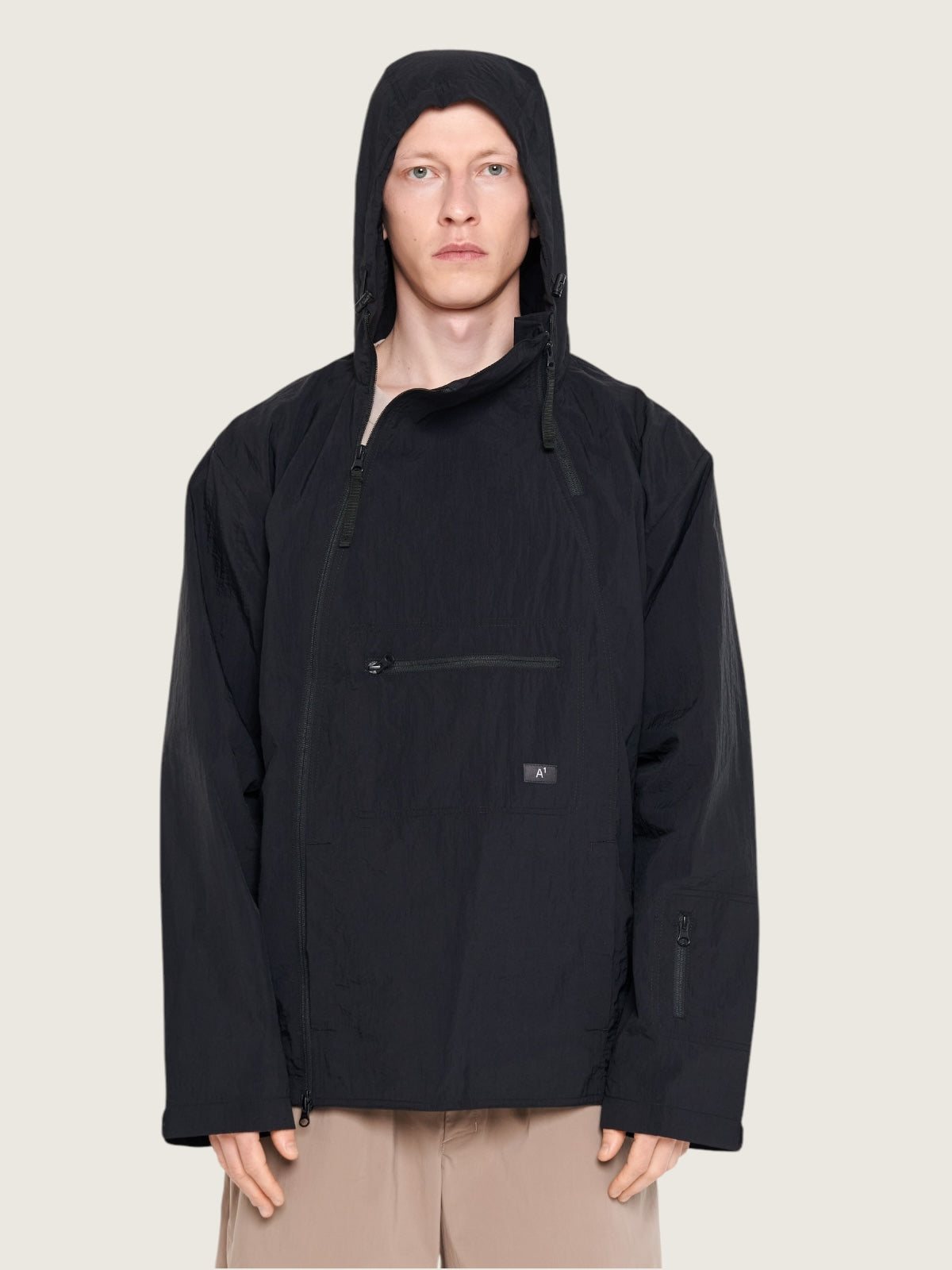 Zip down anorak