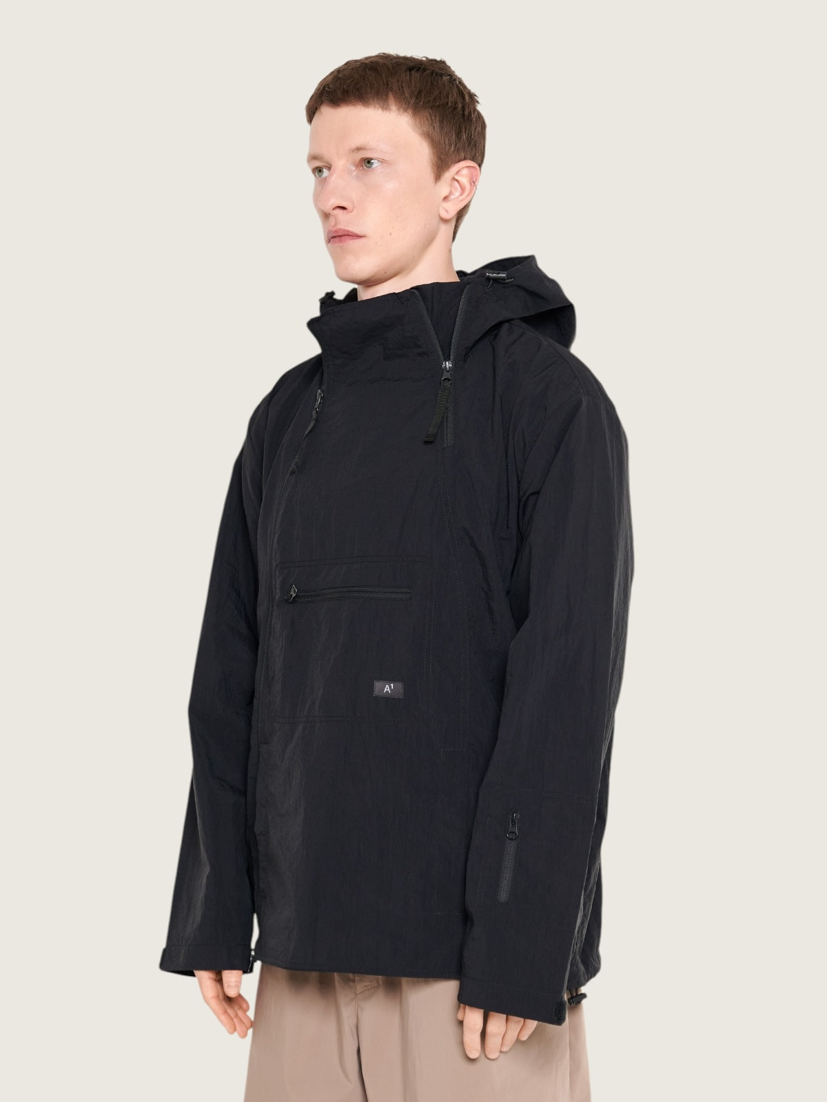 Zip down anorak