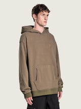 Trapezoid hoodie "Format" khaki