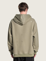 Trapezoid hoodie "Format" green