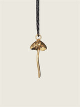Mushroom pendant in gold