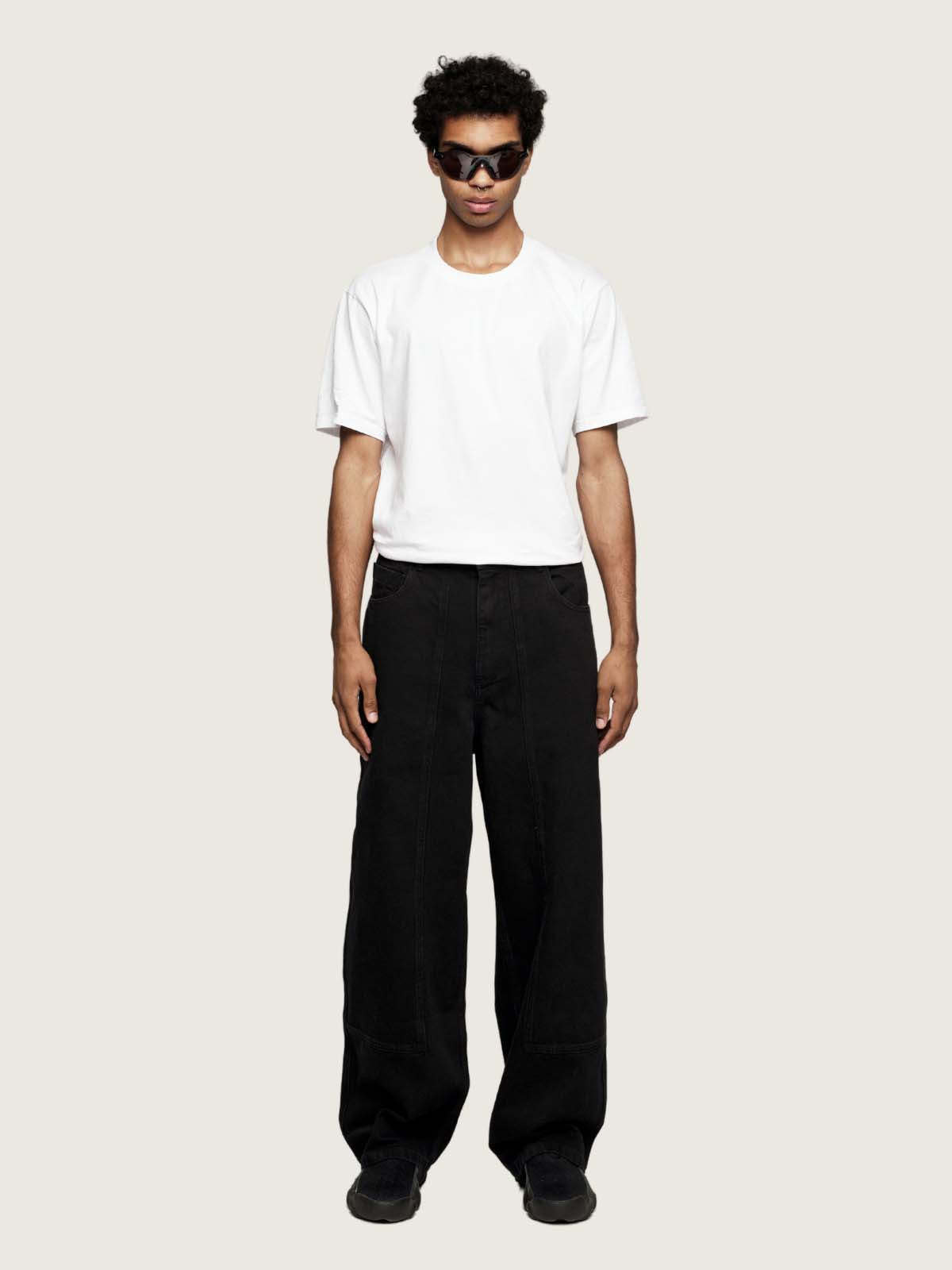 Labor Doubleknee Jeance Black