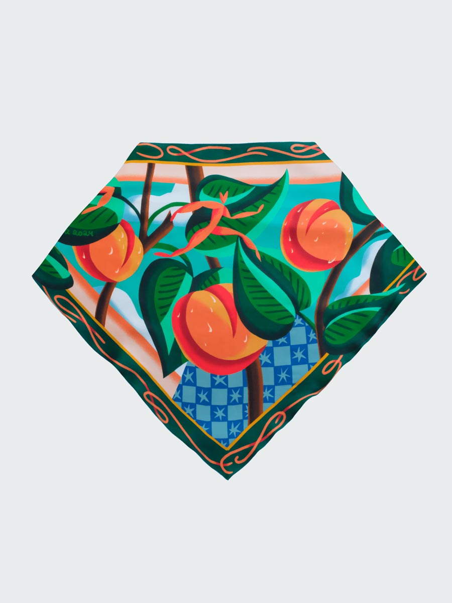 Silk scarf "Morelky"