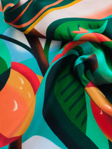 Silk scarf "Morelky"