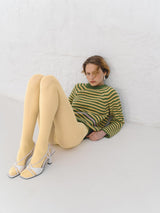 Green & Yellow Striped Jumper