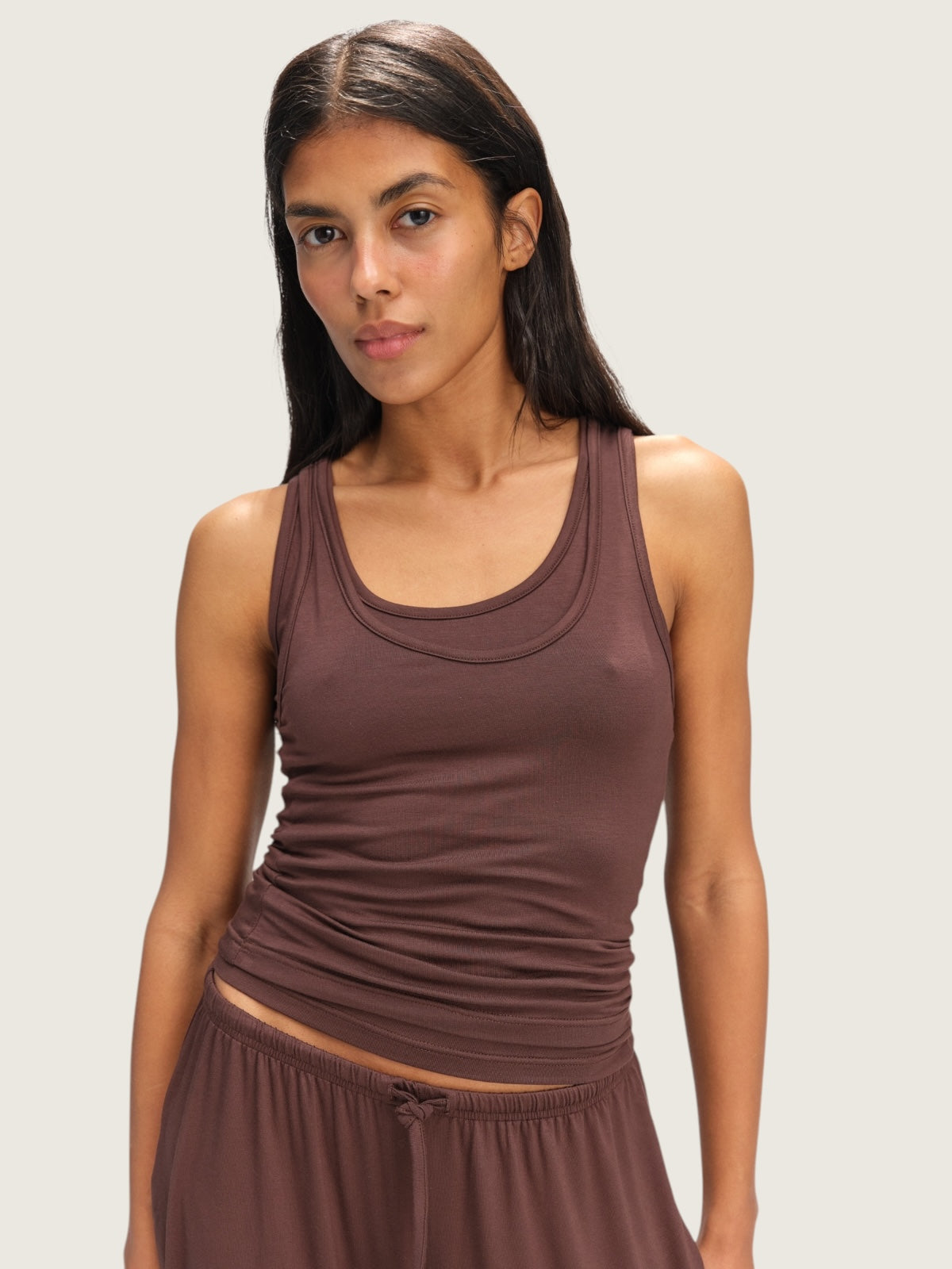 Chocolate double viscose T-shirt