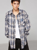 Blue checked shirt