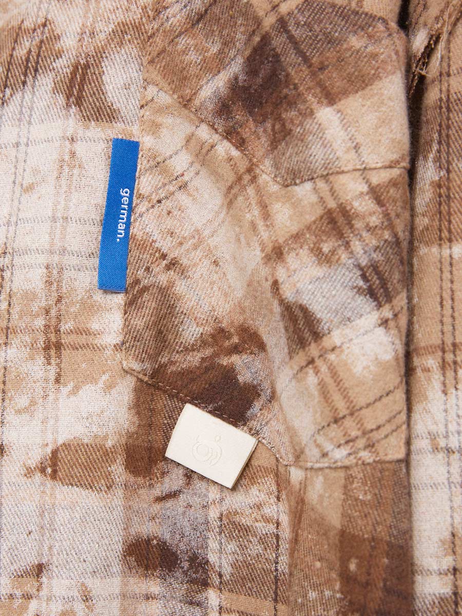 Brown checked shirt