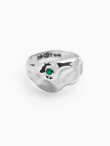 "HANKY PANKY" Ring Green Onyx