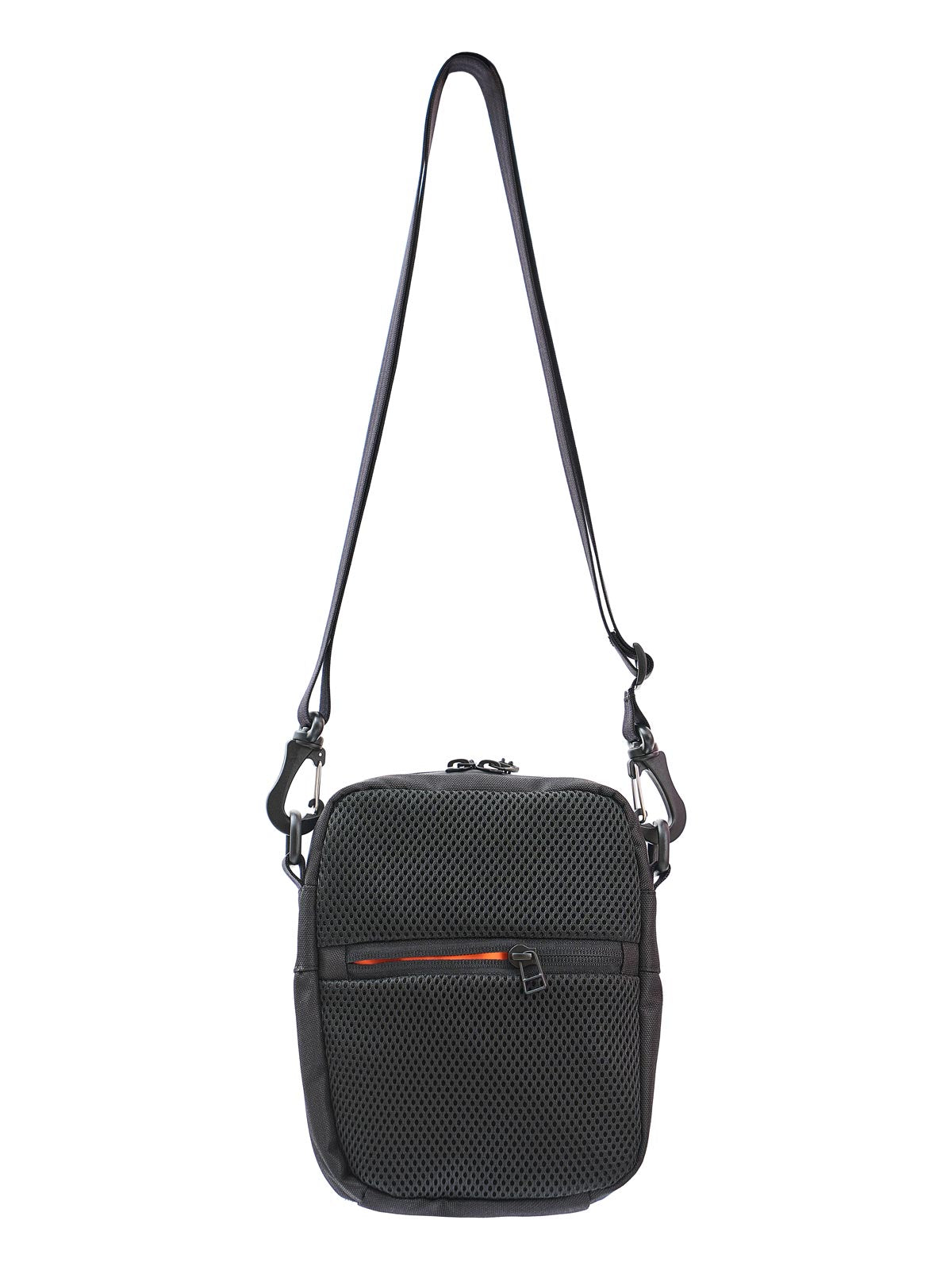 Tendo Black Velcro Crossbody Bag