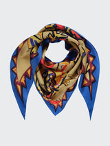 Silk scarf “Dance to your own duda” with double-sided printing