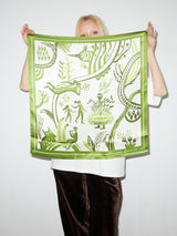 Silk scarf "SHUM" with double-sided printing