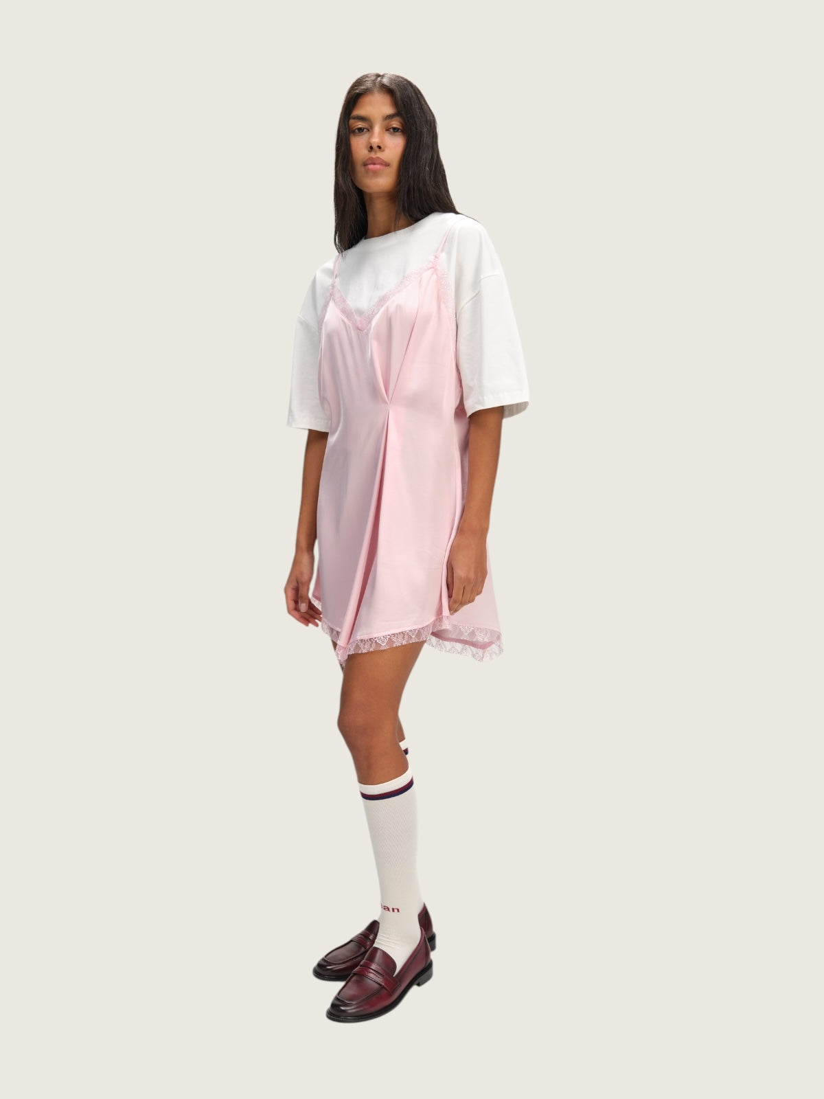 Pink dress muse