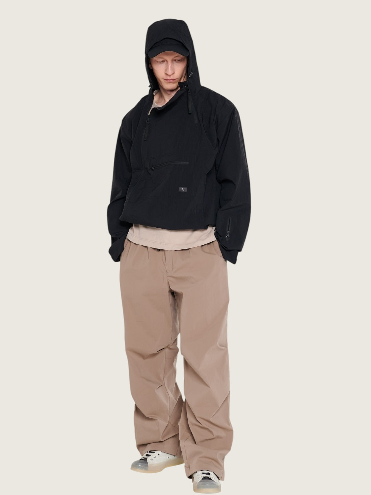 Zip down anorak