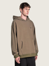 TRAPEZOID HOODIE "MONUMENT" KHAKI