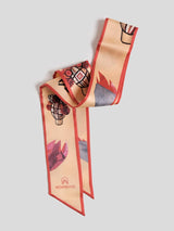 Thin silk scarf "Churai"