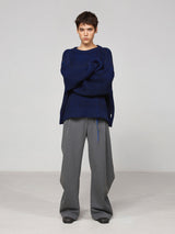 Blue melange sweater