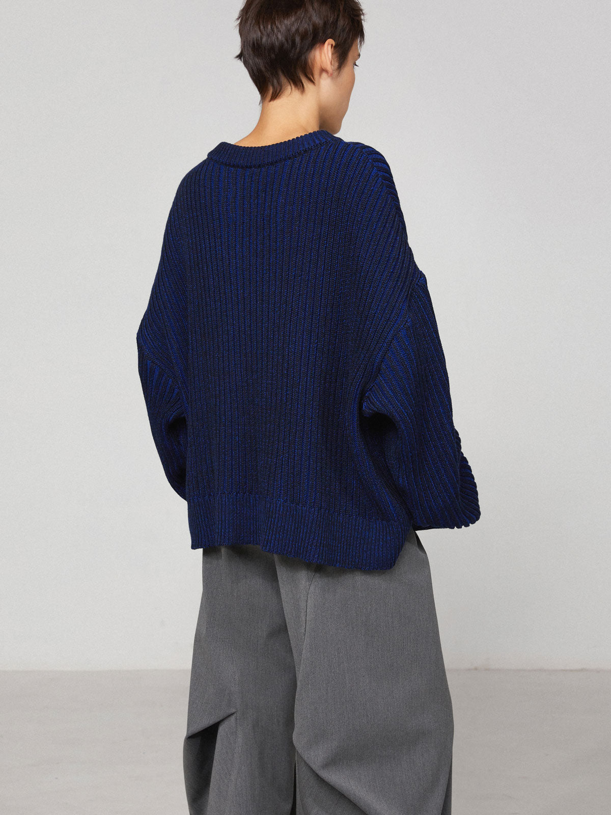 Blue melange sweater