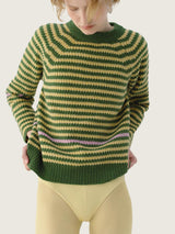 Green & Yellow Striped Jumper