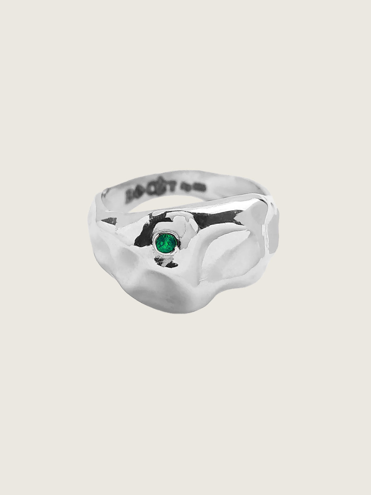 "HANKY PANKY" Ring Green Onyx