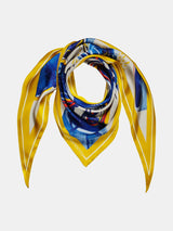 Silk scarf "Sophia" with double-sided printing