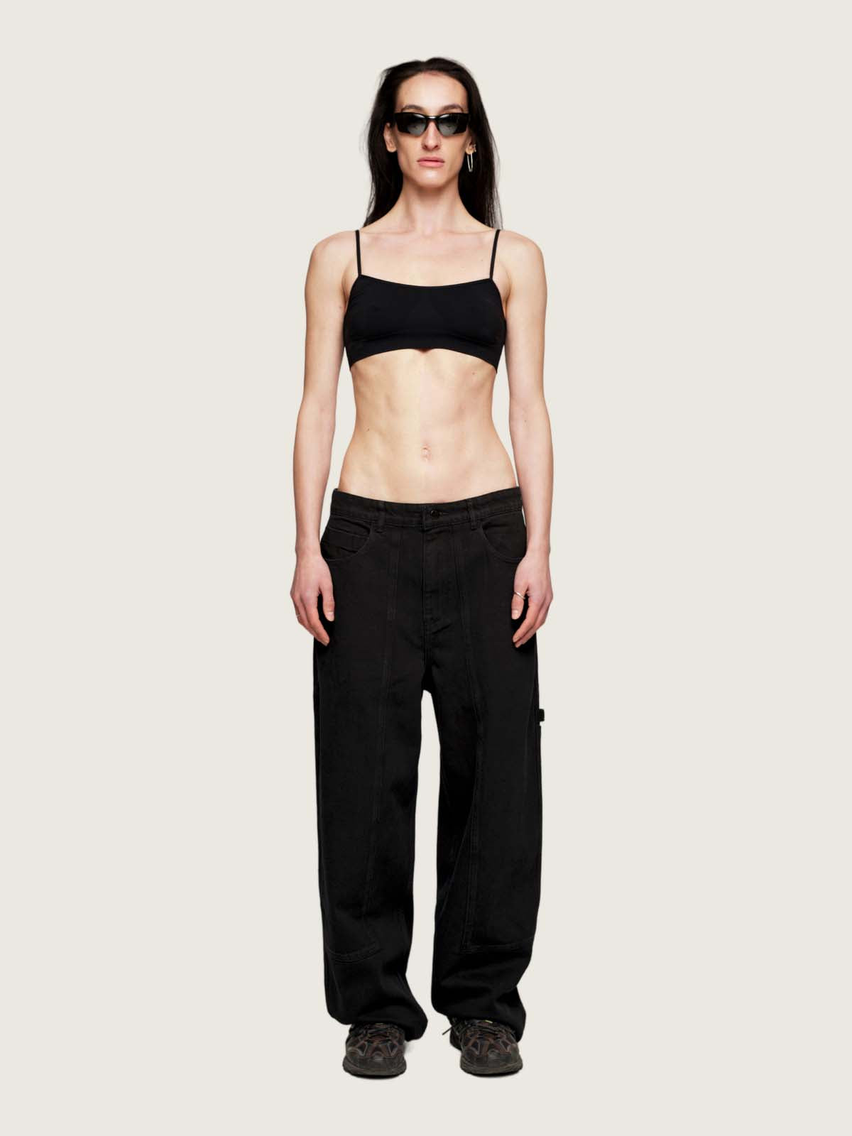 Labor Doubleknee Jeance Black