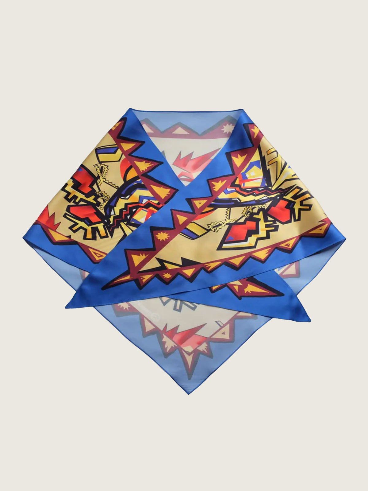 Silk scarf “Dance to your own duda” with double-sided printing