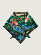 Silk scarf "Morelky" with double-sided printing  (author of the illustration - Oles Derega)