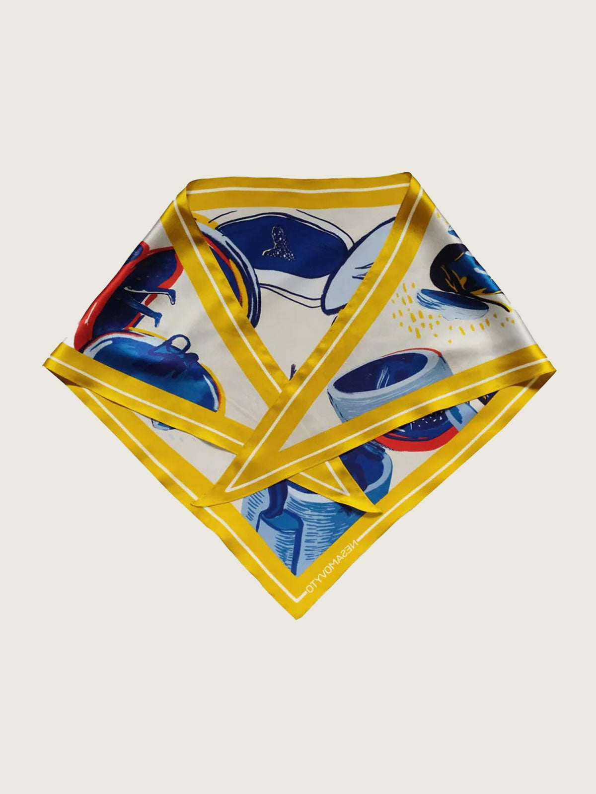 Silk scarf "Sophia" with double-sided printing