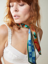 Thin silk scarf "Morelky"